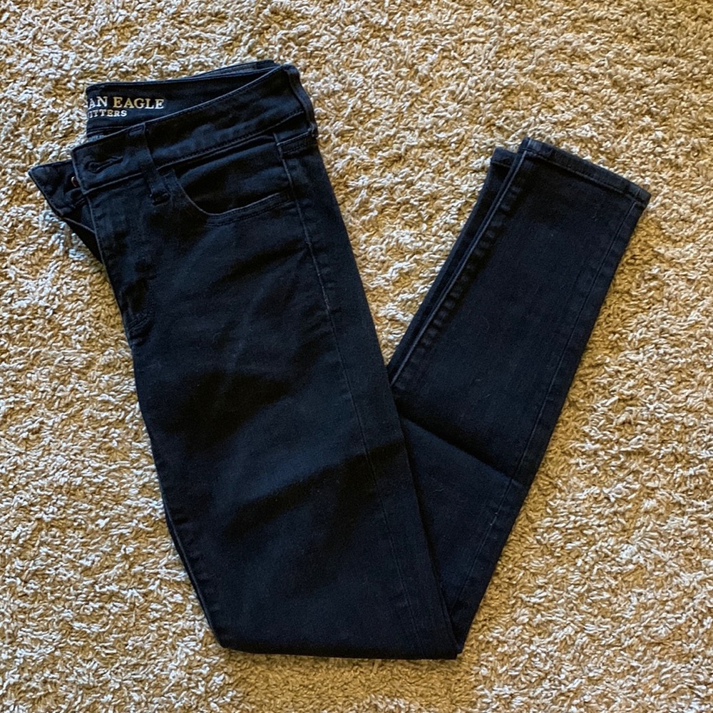 Like New American Eagle black Jeggings